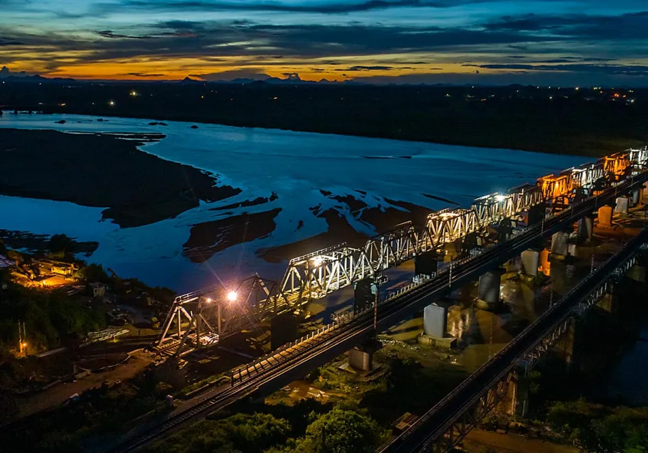 Rishikesh Bridge construction